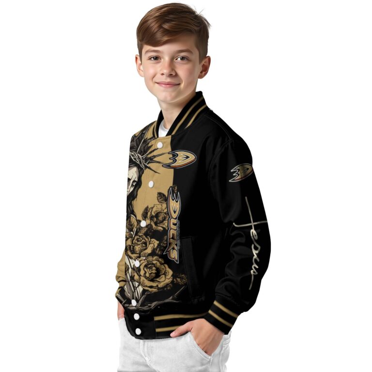 anaheim ducks hands in prayer gold black jacket trendy