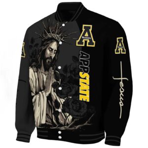 appalachian state mountaineers hands in prayer black jacket best selling