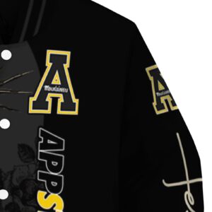 appalachian state mountaineers hands in prayer black jacket premium grade