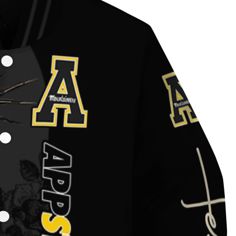 appalachian state mountaineers hands in prayer black jacket premium grade