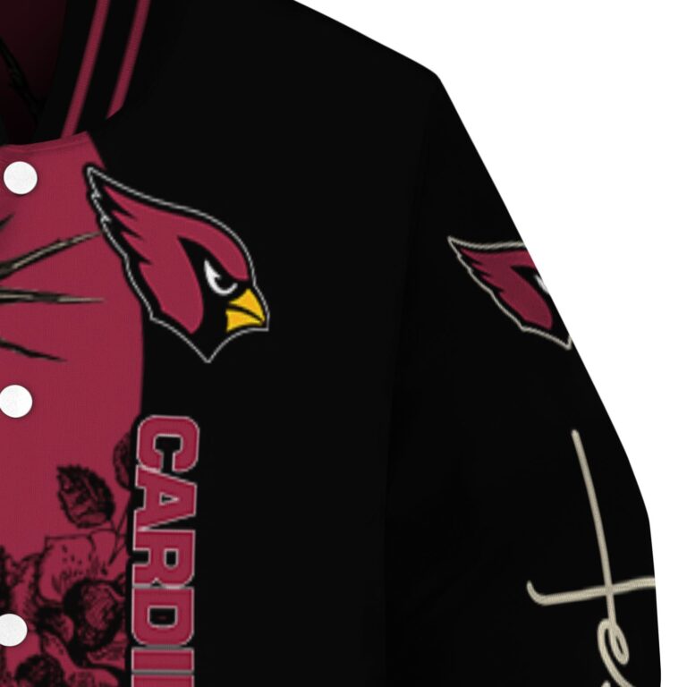 arizona cardinals hands in prayer red black jacket premium grade