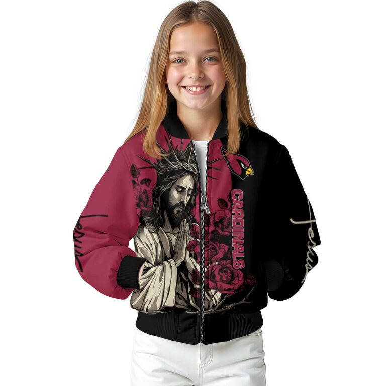 arizona cardinals hands in prayer red black jacket top rated