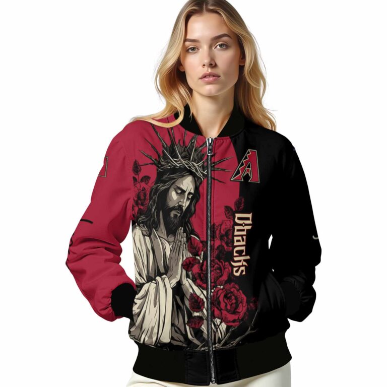 arizona diamondbacks hands in prayer red black jacket latest model