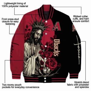 arizona diamondbacks hands in prayer red black jacket new arrival