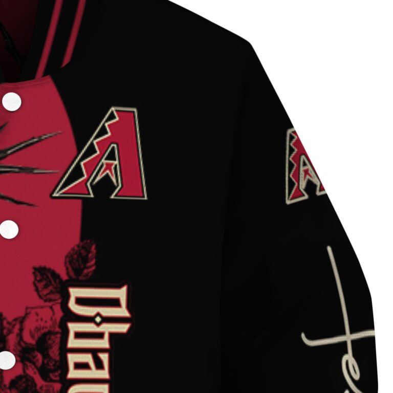 arizona diamondbacks hands in prayer red black jacket premium grade