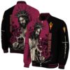 arizona state sun devils hands in prayer maroon black jacket fashion forward