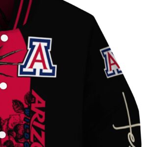 arizona wildcats hands in prayer red black jacket premium grade