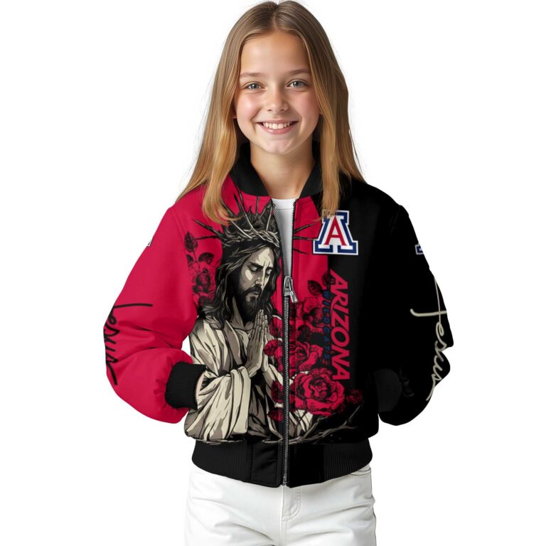 arizona wildcats hands in prayer red black jacket top rated