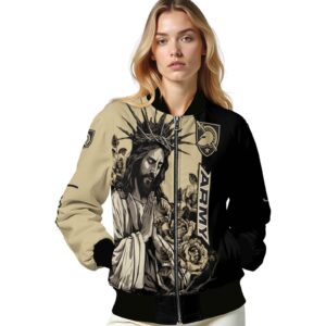 army black knights hands in prayer gold black jacket latest model