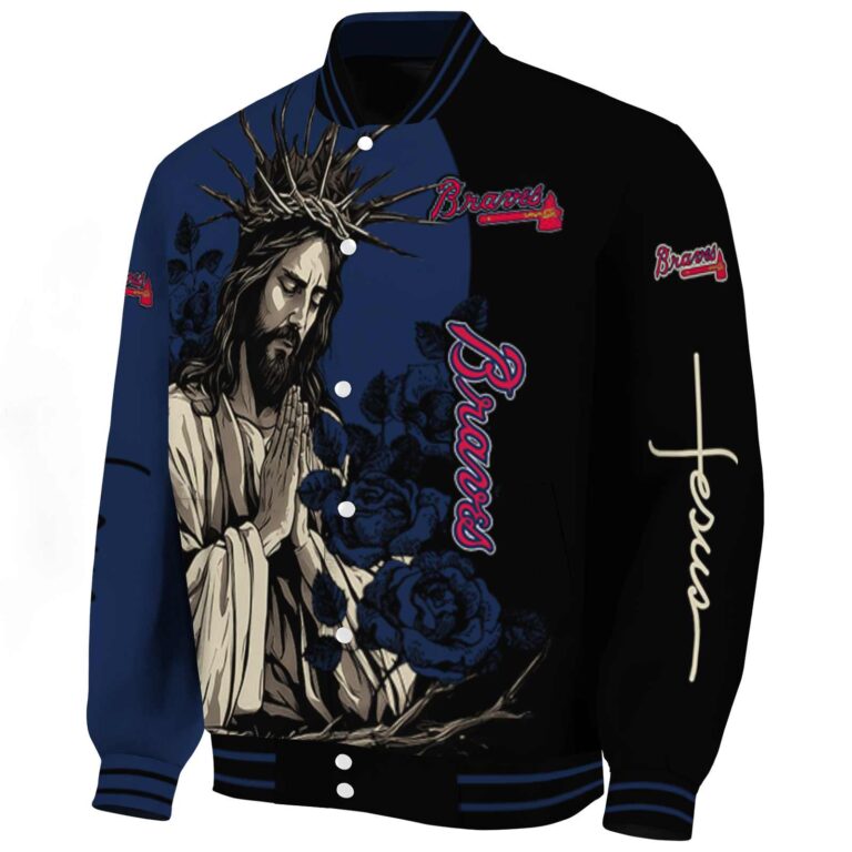 atlanta braves hands in prayer navy black jacket best selling