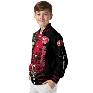 atlanta hawks hands in prayer red black jacket trendy