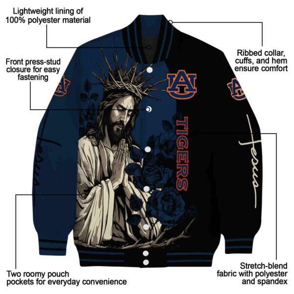 auburn tigers hands in prayer navy blue black jacket new arrival