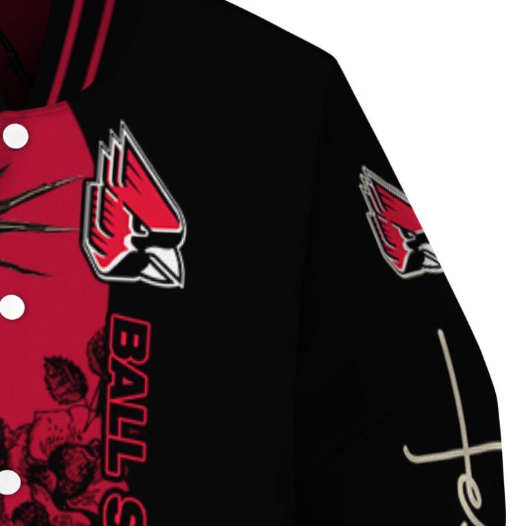ball state cardinals hands in prayer red black jacket premium grade