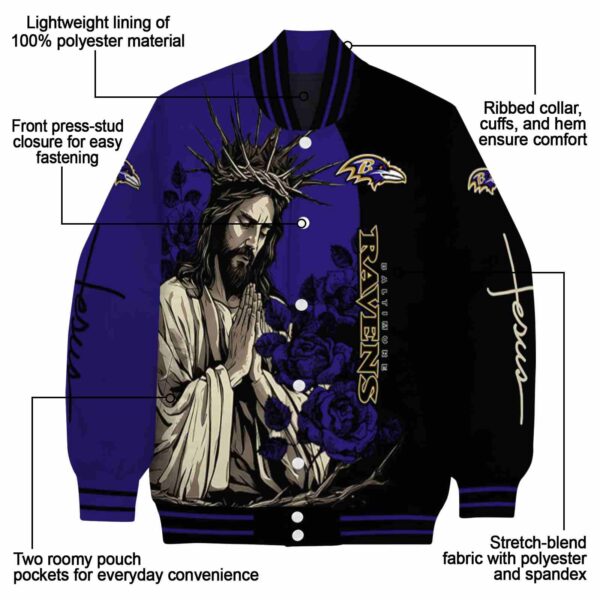 baltimore ravens hands in prayer purple black jacket new arrival