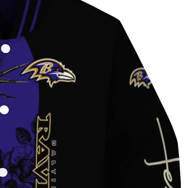 baltimore ravens hands in prayer purple black jacket premium grade