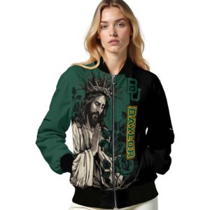 baylor bears hands in prayer green black jacket latest model
