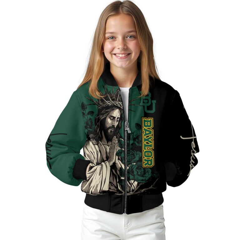 baylor bears hands in prayer green black jacket top rated