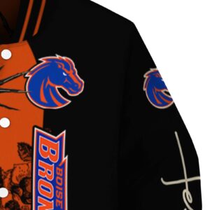 boise state broncos hands in prayer orange black jacket premium grade