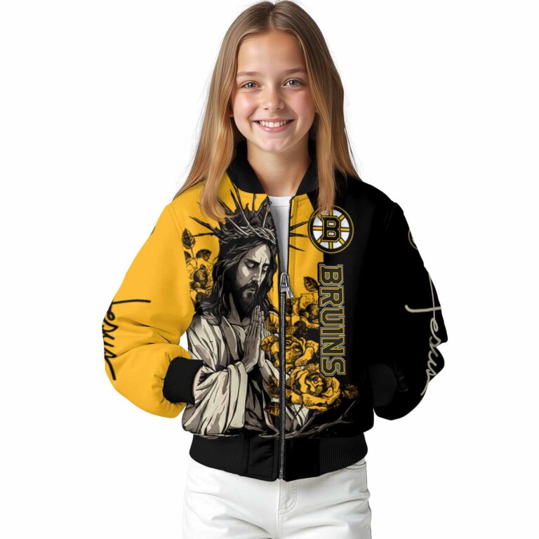 boston bruins hands in prayer gold black jacket top rated