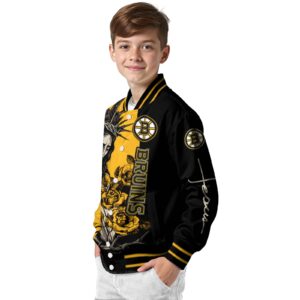 boston bruins hands in prayer gold black jacket trendy