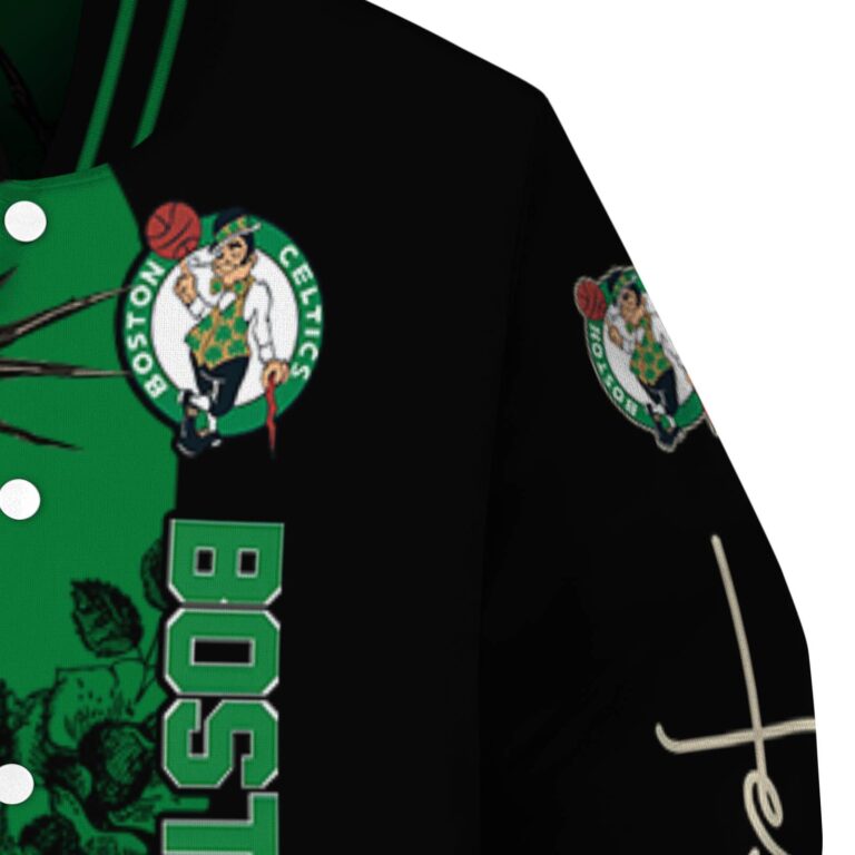 boston celtics hands in prayer green black jacket premium grade