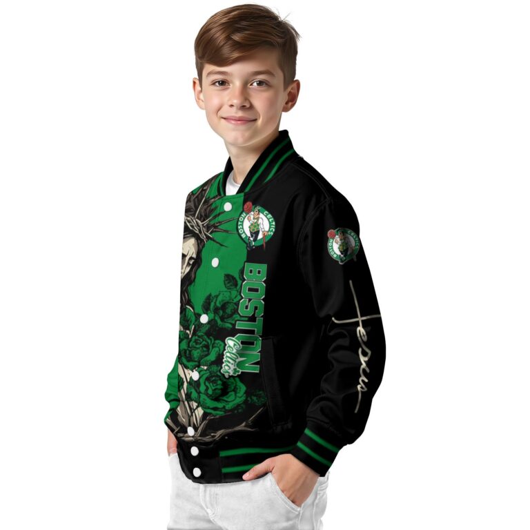 boston celtics hands in prayer green black jacket trendy