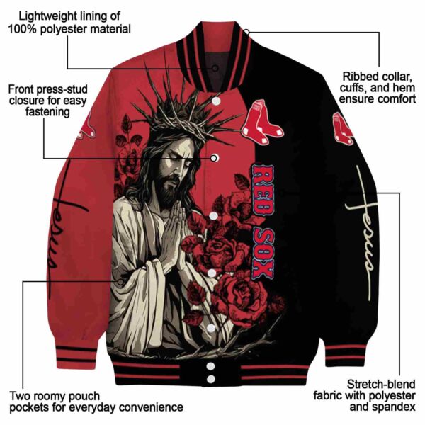 boston red sox hands in prayer red black jacket new arrival
