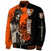 bowling green falcons hands in prayer orange black jacket best selling