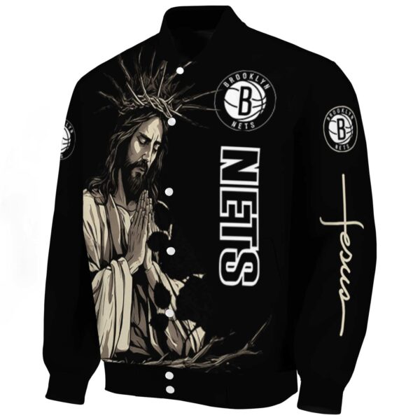 brooklyn nets hands in prayer black jacket best selling