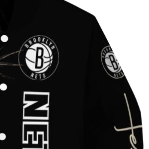 brooklyn nets hands in prayer black jacket premium grade