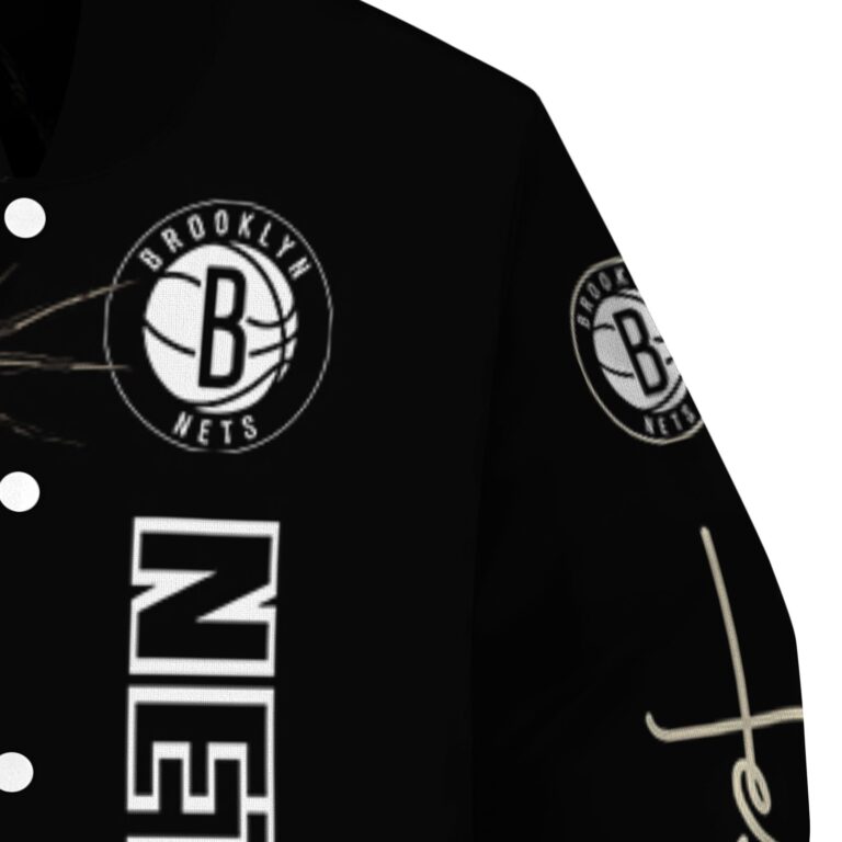 brooklyn nets hands in prayer black jacket premium grade