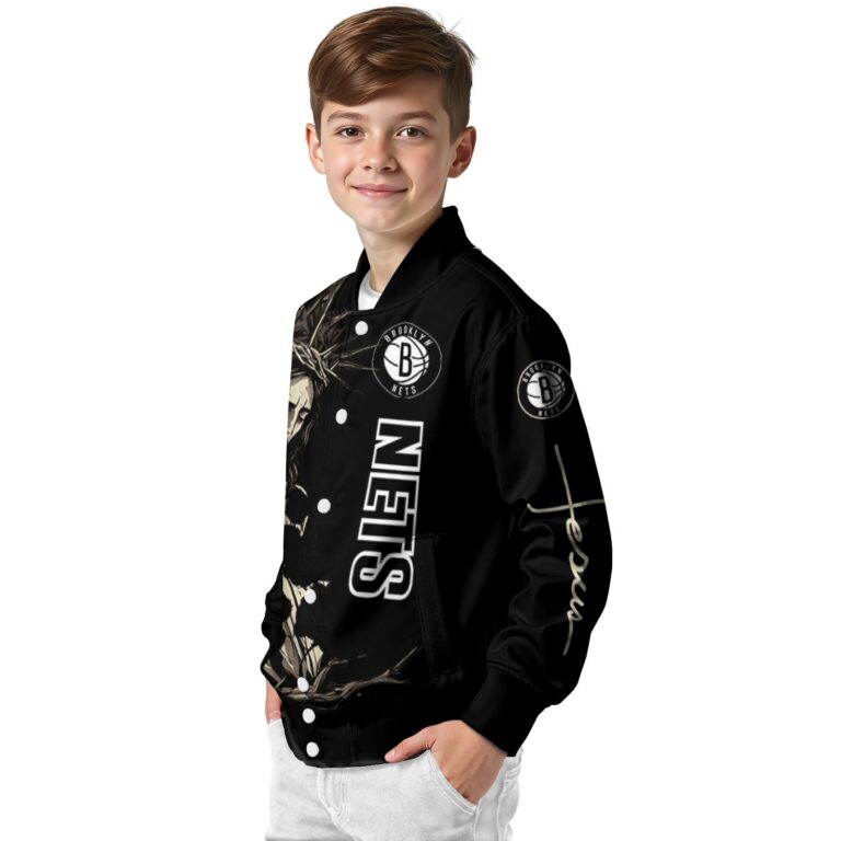 brooklyn nets hands in prayer black jacket trendy