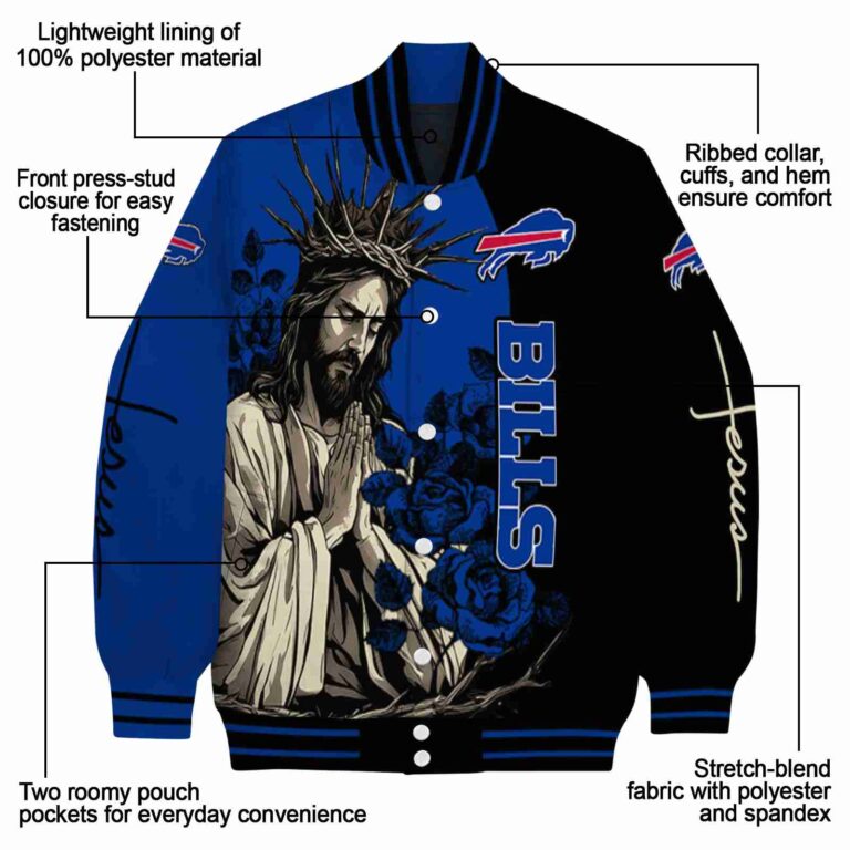 buffalo bills hands in prayer blue black jacket new arrival