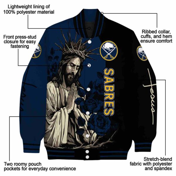 buffalo sabres hands in prayer navy blue black jacket new arrival