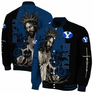 byu cougars hands in prayer blue black jacket fashion forward