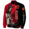 calgary flames hands in prayer red black jacket best selling