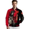calgary flames hands in prayer red black jacket high quality