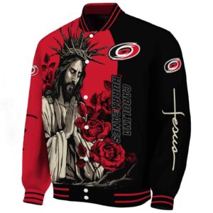 carolina hurricanes hands in prayer red black jacket best selling