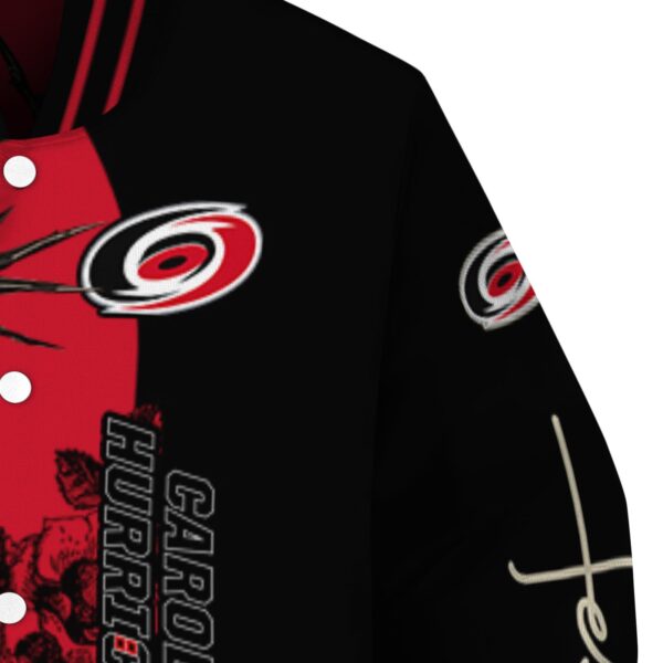 carolina hurricanes hands in prayer red black jacket premium grade