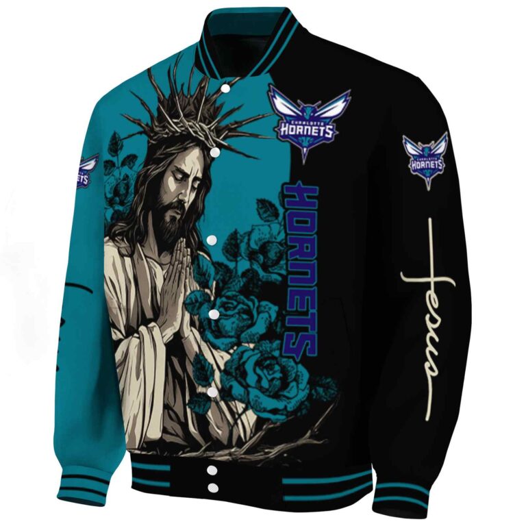 charlotte hornets hands in prayer teal black jacket best selling