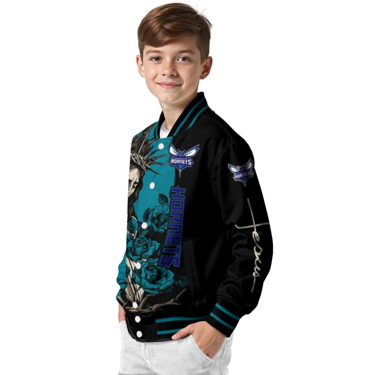 charlotte hornets hands in prayer teal black jacket trendy