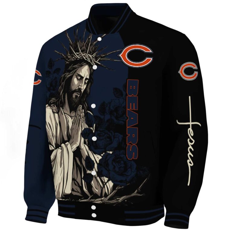chicago bears hands in prayer blue black jacket best selling