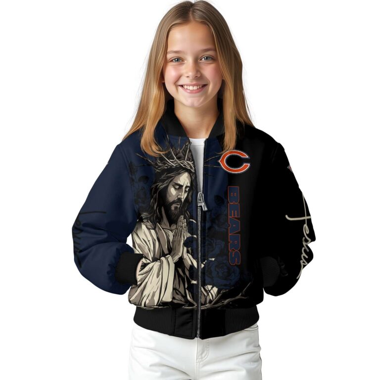 chicago bears hands in prayer blue black jacket top rated