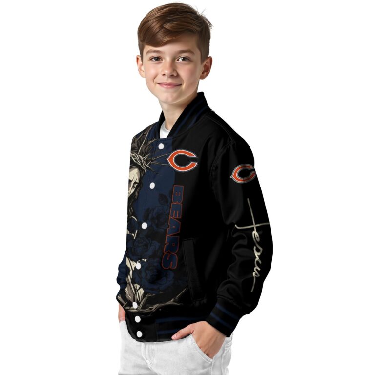 chicago bears hands in prayer blue black jacket trendy