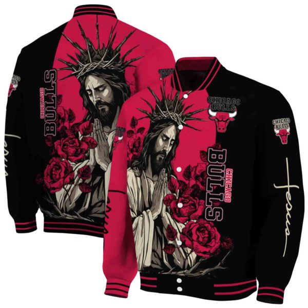 chicago bulls hands in prayer red black jacket fashion forward