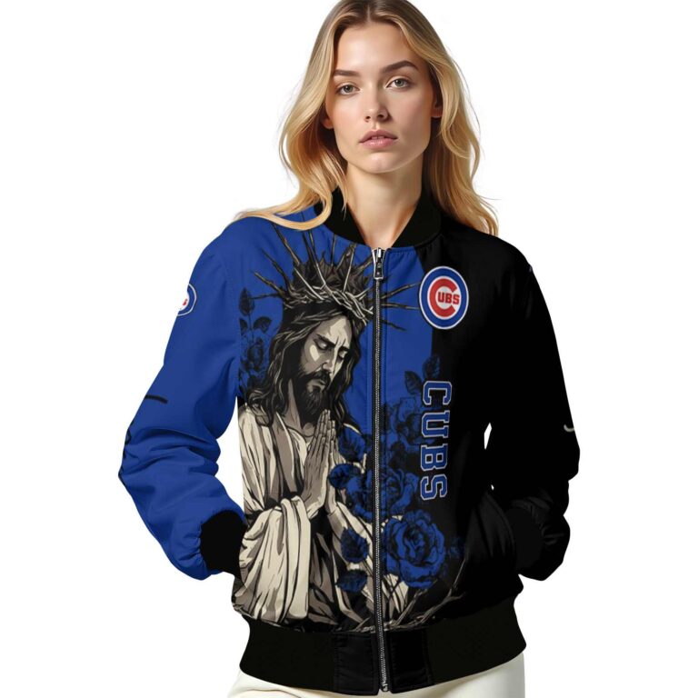 chicago cubs hands in prayer blue black jacket latest model