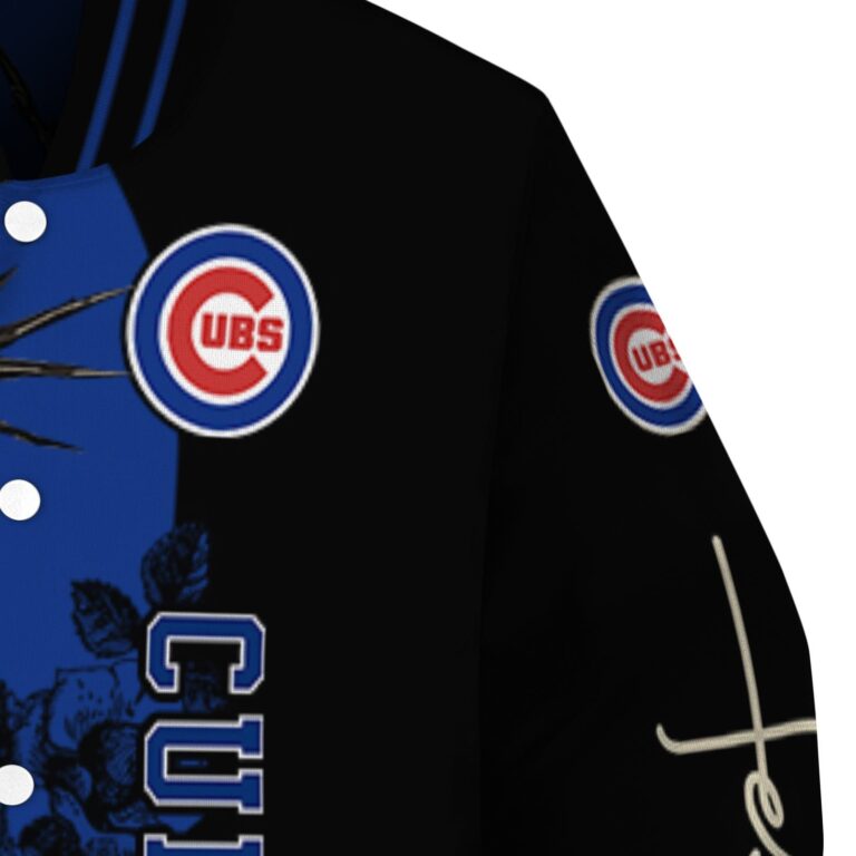 chicago cubs hands in prayer blue black jacket premium grade