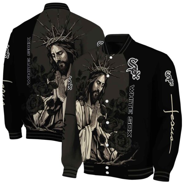chicago white sox hands in prayer black jacket fashion forward