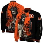 cincinnati bengals hands in prayer orange black jacket best selling