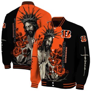 cincinnati bengals hands in prayer orange black jacket fashion forward